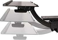 StarTech.com Under Desk Keyboard Tray - Full Motion & Height Adjustable Keyboard and Mouse Tray, 10"x26" Platform - Ergonomic Desk Mount Computer Keyboard Tray with Mouse Pad & Wrist Rest (KBTRAYADJ2)