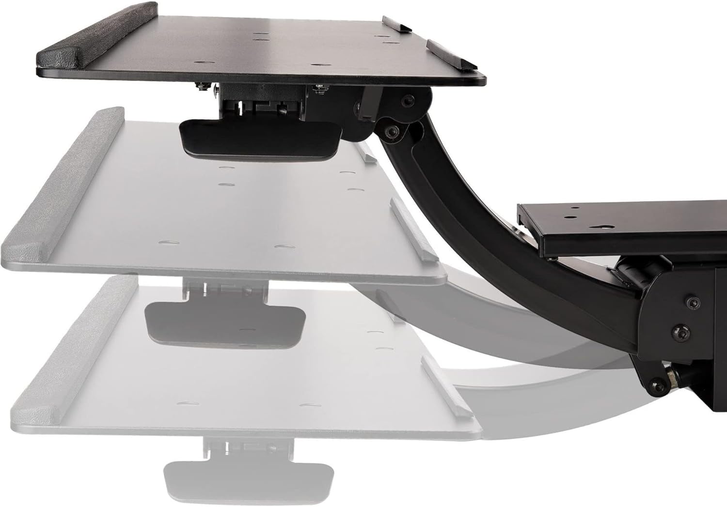 StarTech.com Under Desk Keyboard Tray - Full Motion & Height Adjustable Keyboard and Mouse Tray