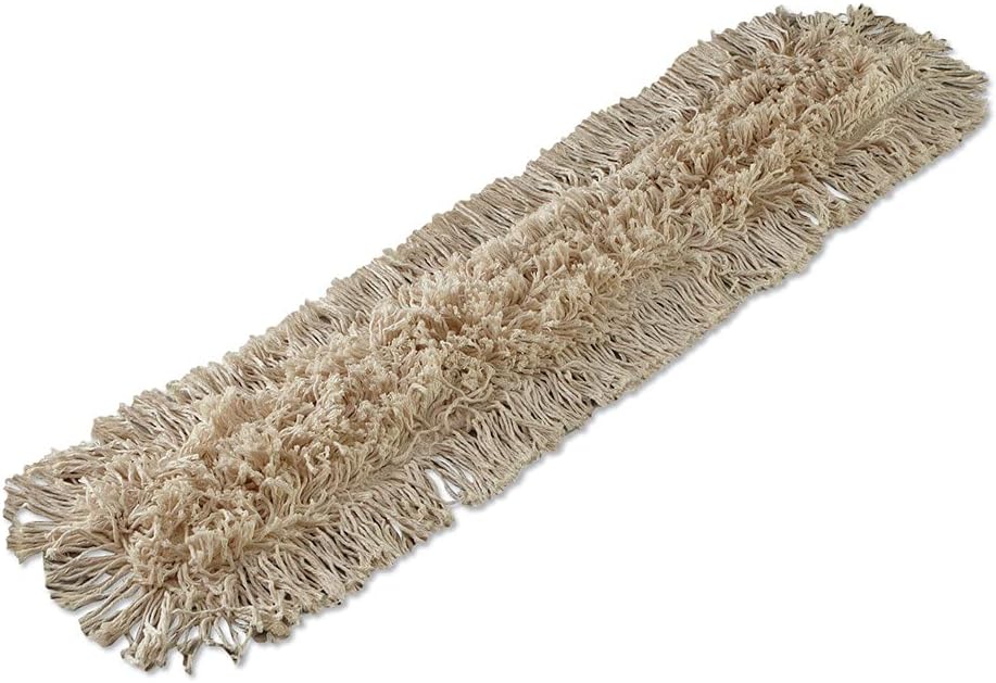 Boardwalk BWK1336 36 in. x 5 in. Industrial Washable Dust Mop Head - White