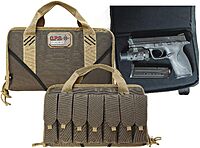 G. Outdoor Products G.P.S. GPS-1485PCMF Handgun Case Memory Foam Large