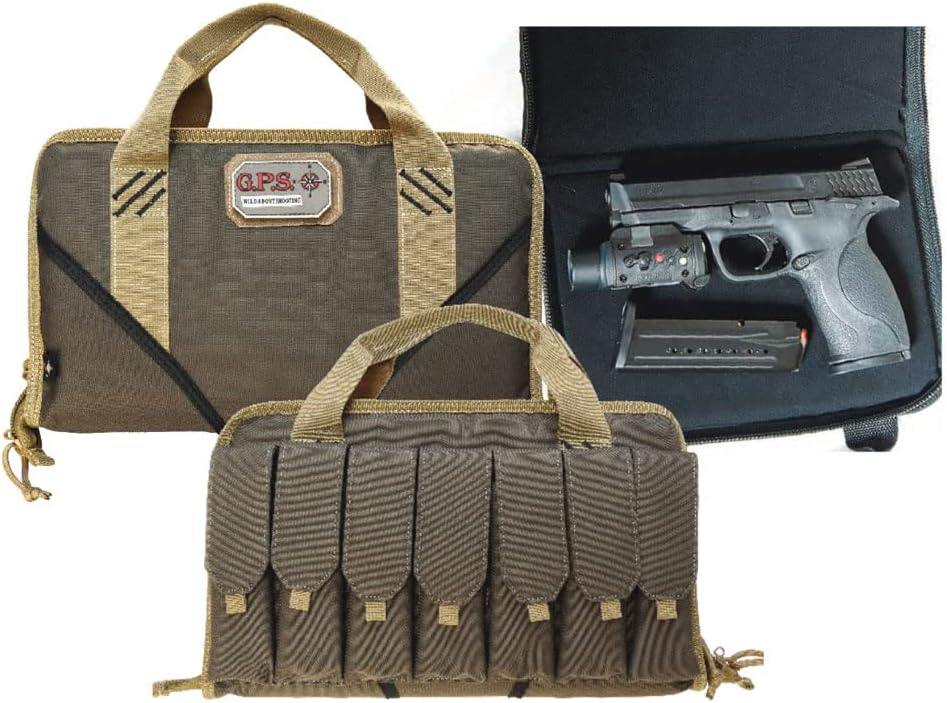 G. Outdoor Products G.P.S. GPS-1485PCMF Handgun Case Memory Foam Large
