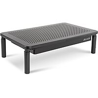 Allsop Metal Art Tri Level Stand, for 27" Monitors, 14.5" X 9.25" X 4.13" to 5.75", Black, Supports 30 Lb