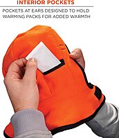 Ergodyne - 16871 Winter Hard Hat Liner with Cotton Mouthpiece, N-Ferno 6871, black, kit