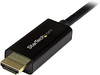 StarTech.com 10ft (3m) DisplayPort to HDMI Cable - 4K 30Hz - DisplayPort to HDMI Adapter Cable - DP 1.2 to HDMI Monitor Cable Converter - Latching DP Connector - Passive DP to HDMI Cord (DP2HDMM3MB)