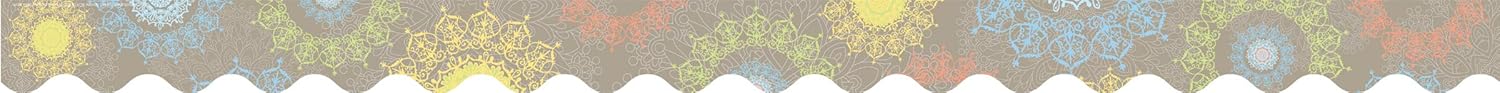 Barker Creek Double-Sided Scalloped Edge Border, Mindfulness Sunset, Trim Out Bulletin Boards and Create Colorful Displays