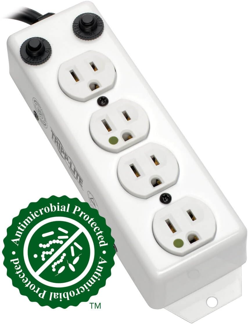 TRIPP LITE Medical-Grade Power Strip with Hospital-Grade Outlets (UL 1363A)