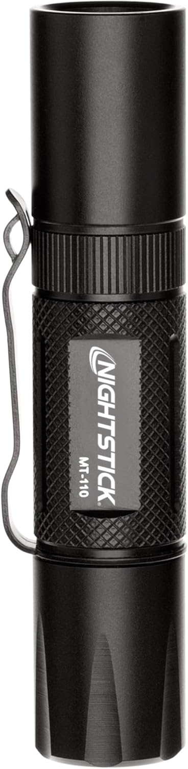 Nightstick MT-110 Mini-TAC Metal LED Flashlight-1 AA, 3.9-Inch, Black