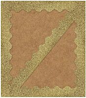 Carson Dellosa Sparkle and Shine 39Ft of Gold Glitter Bulletin Board Borders, 13 Strips of Scalloped Trim for New Years