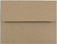 JAM PAPER Booklet Invitation Envelopes, Brown Kraft, Recycled