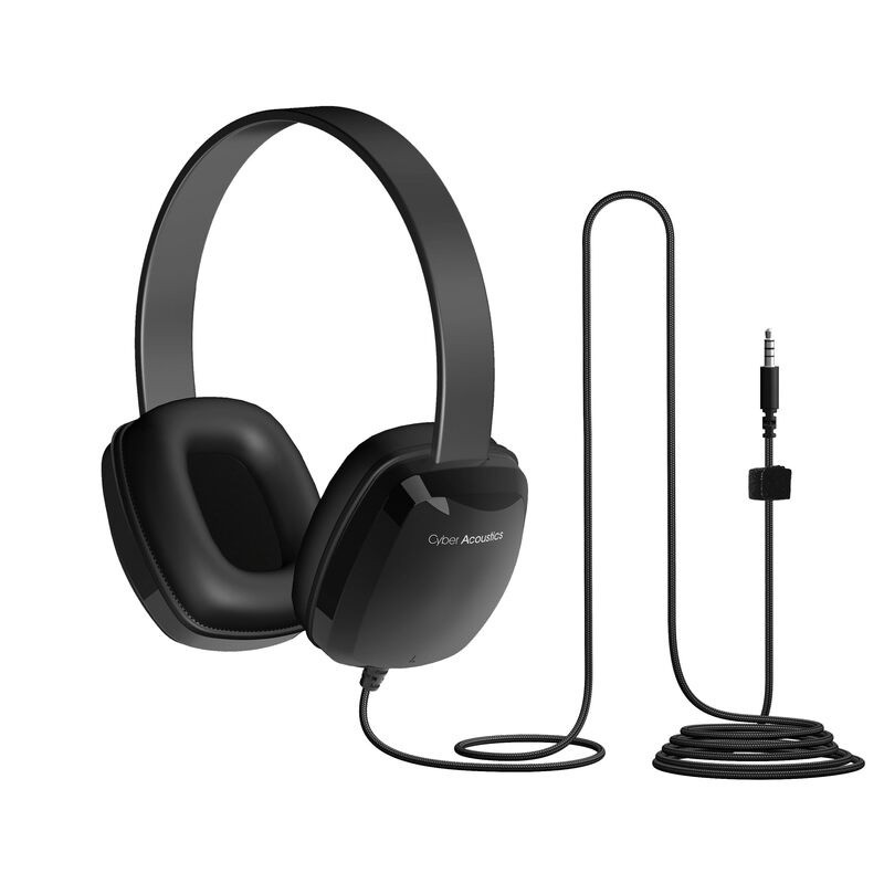 Cyber Acoustics 3.5mm Stereo Headphones for PCs and Other 3.5mm Devices in The Office, Classroom or Home (ACM-6004) 1 Unit