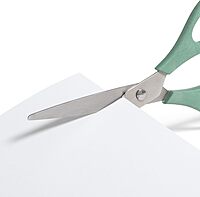 U Brands U-Eco 8" Scissors for Office, Assorted Brights, Patented Concave Blade Technology, Craft Scissor Set, Pack of Scissors for Gift Wrapping and Crafting, Set of 3 (6607U01-24)