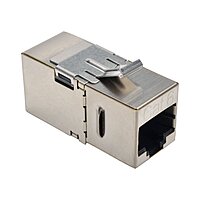 TRIPP LITE N235-001 Cat6/Cat6a Straight-Through Modular In-Line Snap-In RJ45 Coupler
