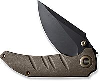 WE KNIFE Framelock Folding Knife CPM-20CV Stonewash Titanium Handle