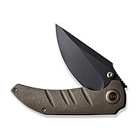 WE KNIFE Framelock Folding Knife CPM-20CV Stonewash Titanium Handle