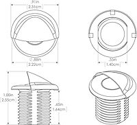 Lumitec Aruba - Courtesy Light - Polished SS Finish - Warm White Non-Dimming