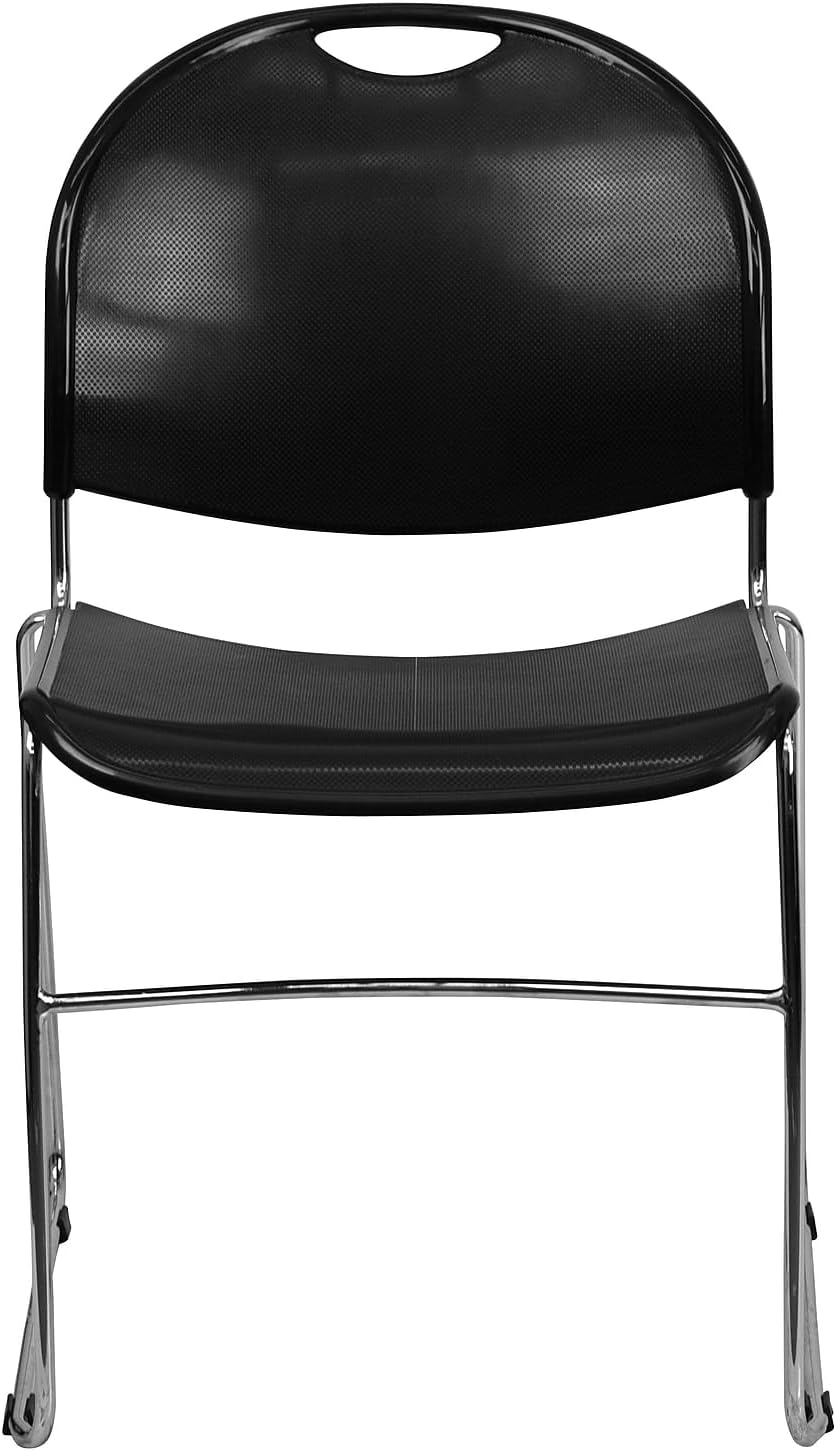 FLASH FURNITURE HERCULES Series 880 lb. Capacity Ultra-Compact Sled Base Stack Chair
