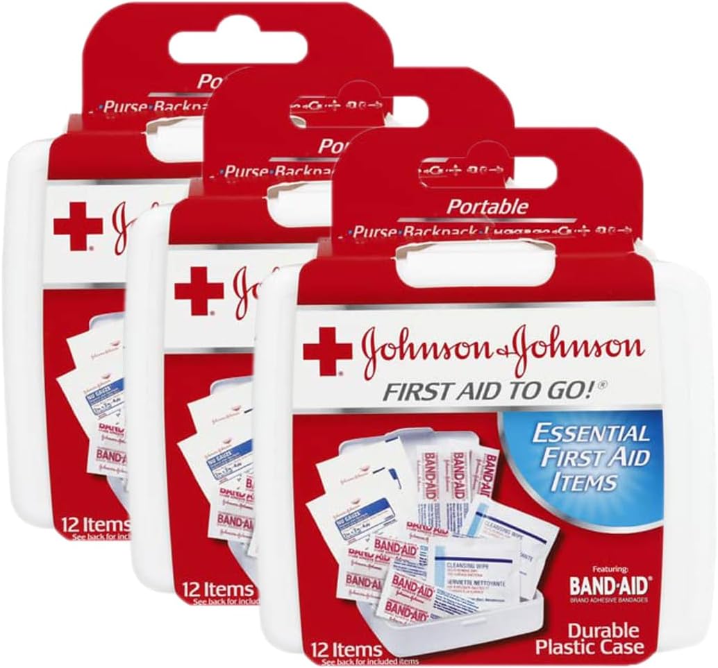 Johnson & Johnson First Aid To Go! 12-piece Mini First Aid Kit