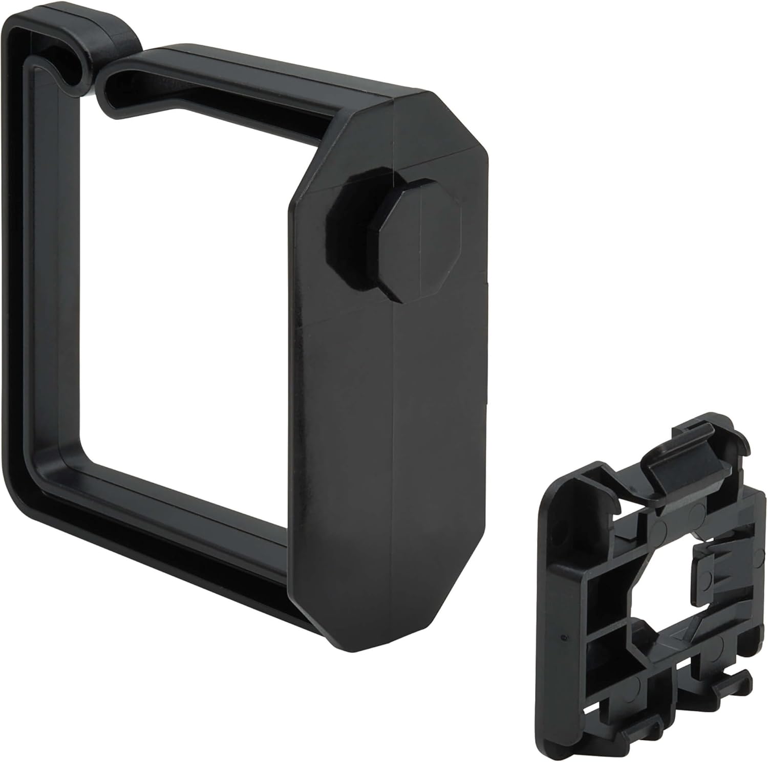 Eaton Tripp Lite Series Cable Management D-Rings for DIN Rails - Multi-Angle, 2U, Black, 2 Pack