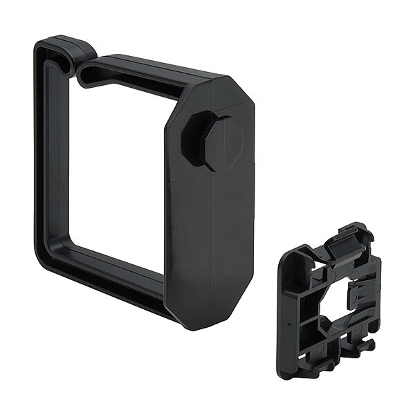 Eaton Tripp Lite Series Cable Management D-Rings for DIN Rails - Multi-Angle, 2U, Black, 2 Pack