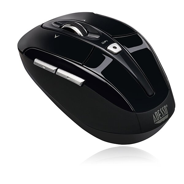ADESSO iMouse S60 Wireless Optical Mouse with 2.4 GHz RF, Programmable Driver, Tilt-Wheel Scrolling