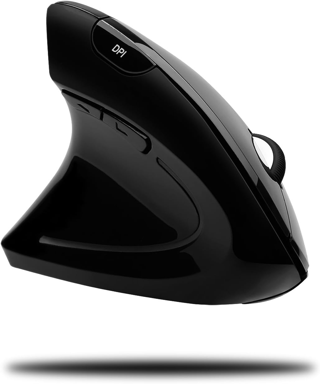 iMouse E90 - Wireless Left-Handed Vertical Ergonomic Mouse, Black