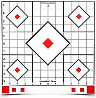 Birchwood Casey Stick-A-Bull 12-Inch Self-Adhesive Paper Shooting Targets for Short or Long Range Practice | Repair Pasters