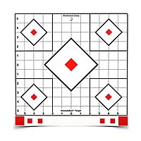 Birchwood Casey Stick-A-Bull 12-Inch Self-Adhesive Paper Shooting Targets for Short or Long Range Practice | Repair Pasters