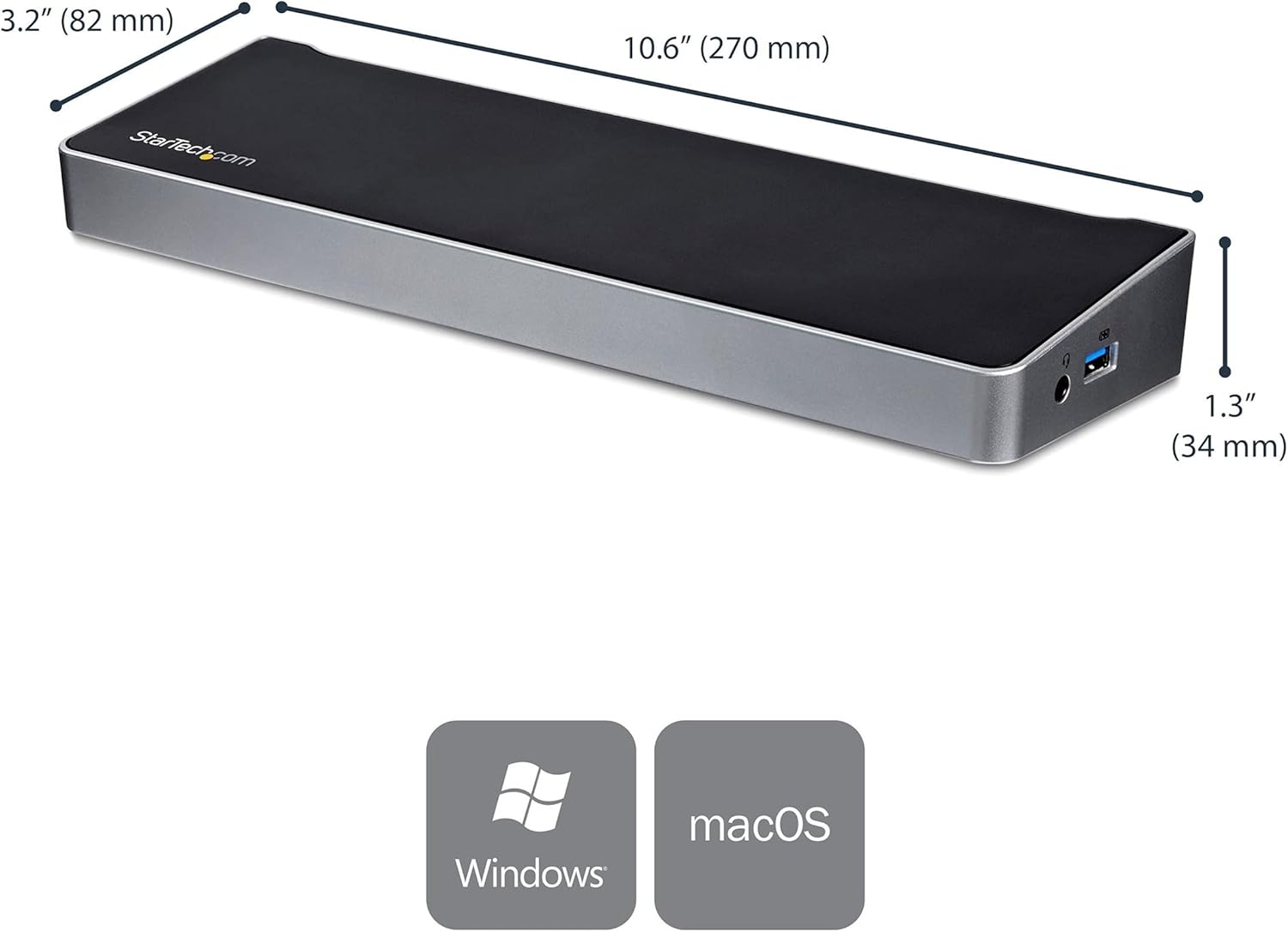 StarTech.com Universal USB-C Laptop Docking Station (Dual & Triple Monitor)