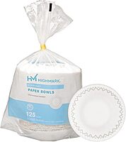 Highmark Disposable 6in. Bowls, 14.9 Oz., Pack Of 125, 11580