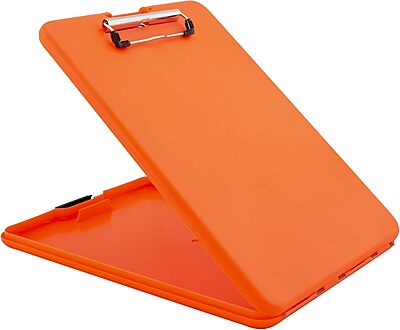 SAUNDERS SlimMate Letter-Size Plastic Storage Clipboard with Low-Profile Clip