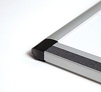 U Brands PINIT Magnetic Dry-Erase Monthly Calendar Board, Silver Aluminum Frame