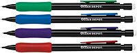 Office Depot Mechanical Pencils With Comfort Grip, 0.7 mm, Pack Of 12, Black Barrel, OD83850