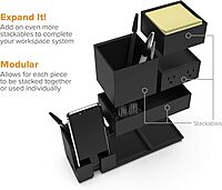 BOSTITCH Konnect Stackable Desk Organizer and Power Station