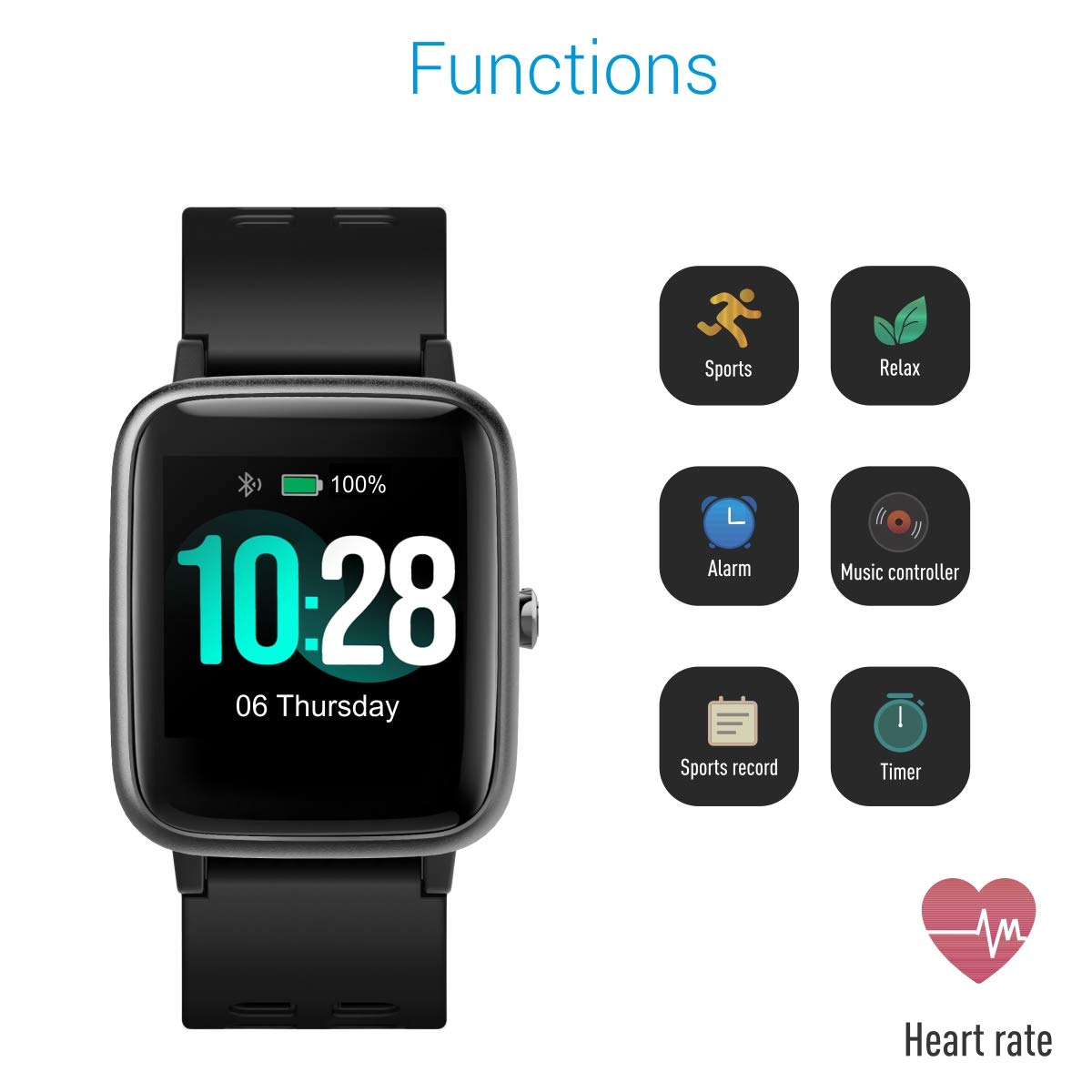 PORTRONICS YOGG-KRONOS SMART WRISTBAND-BLACK (POR991) PORTRONICS YOGG-KRONOS SMART WRISTBAND-BLACK (POR991)