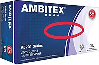 Tradex International Powder-Free Vinyl General Purpose Gloves, Small, Clear, Box Of 100