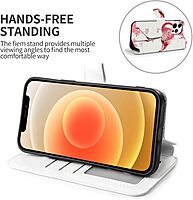 Flamingo Print Printed Wallet Case for iPhone 12 Pro Max- 6.7 Inch with Card Holder
