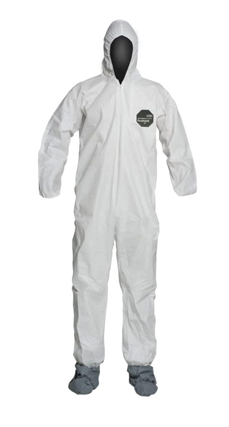 DuPont ProShield 50 Protective Coverall with Standard Fit Hood and Serged Seams