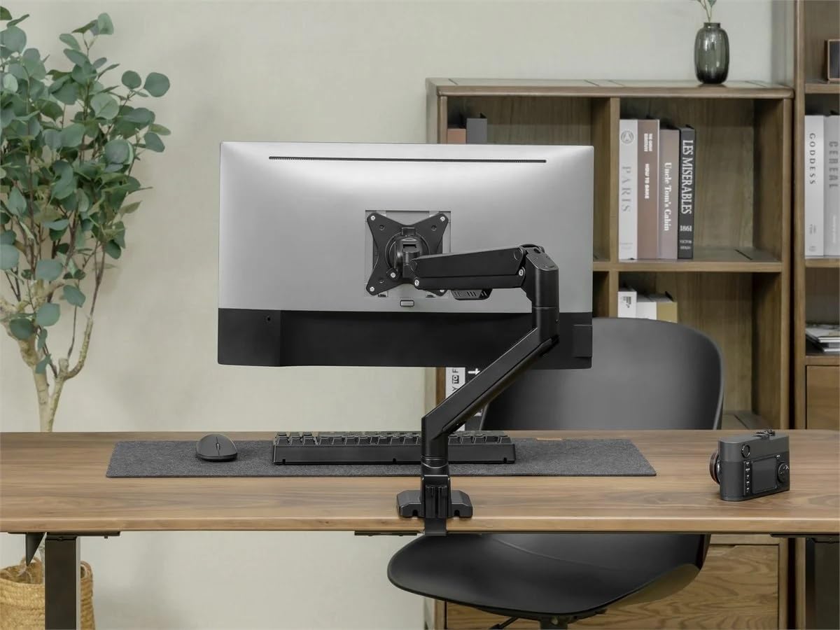 Monoprice Low Profile Single Monitor Gas Spring Desk Mount - Up to 32in/19.8 lbs Screens