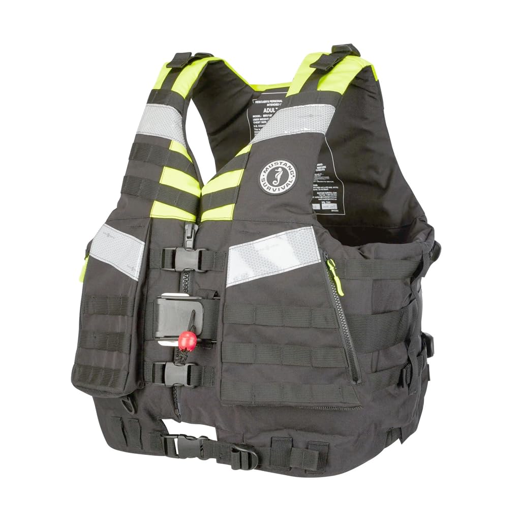 Mustang Universal Swift Water Rescue Vest - Type V - Fluorescent Yellow-Green/Black