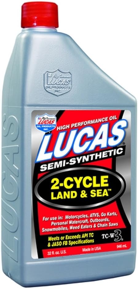 Lucas Oil 2-Cycle Land & Sea Oil TC-W3 - Semi-Synthetic
