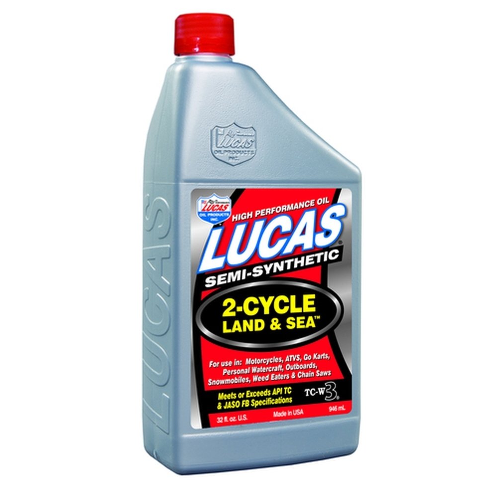 Lucas Oil 2-Cycle Land & Sea Oil TC-W3 - Semi-Synthetic