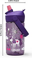 CAMELBAK Thrive Flip Straw Kids Bite Valve Water Bottle 14oz Tritan Renew