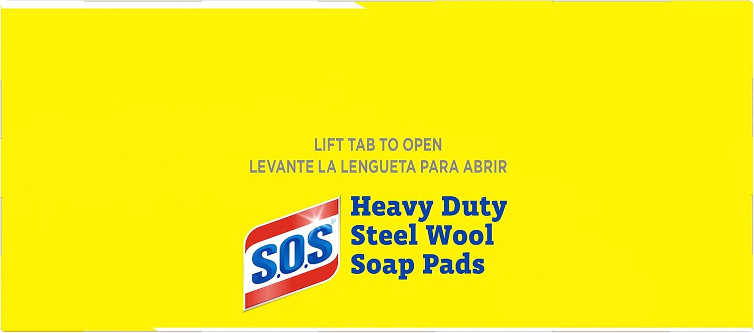 CloroxPro S.O.S Steel Wool Soap Pads, 15 Ct., Pack of 12 (Pack May Vary)
