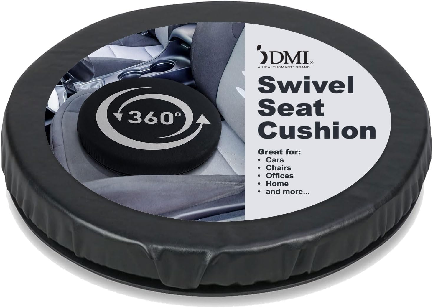 HealthSmart 360 Degree Swivel Seat Cushion, Chair Assist for Elderly, Swivel Seat Cushion for Car, Twisting Disc