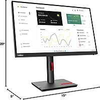 Lenovo ThinkVision P24h-30 24in Class WQHD LED Monitor - 63B3GAR6US