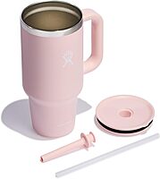 Hydro Flask Travel Tumbler with Handle, Lid and Straw - Insulated Stainless Steel
