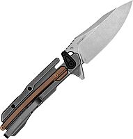 Kershaw Frontrunner Folding Pocket Knife, Futuristic, Durable EDC, D2 Blade Steel, KVT Opening Mechanism, Pocketclip
