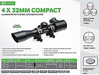 TRUGLO 4x32 Compact Crossbow Scope