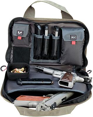 G.P.S. Double Pistol Case with Mag Storage & Dump Cup