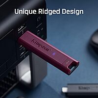 Kingston DataTraveler Max Type-A 256GB High Performance USB Flash Drive USB 3.2 Gen 2 Up to 1000 MB/s Sliding Cap Design